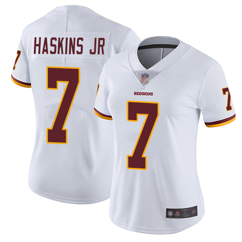Washington Redskins Limited White Women Dwayne Haskins Road Jersey NFL Football #7 Vapor